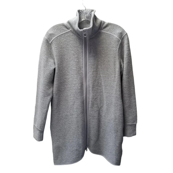 Lululemon On Repeat Jacket Heathered Core Light Grey  4 - Picture 4 of 15